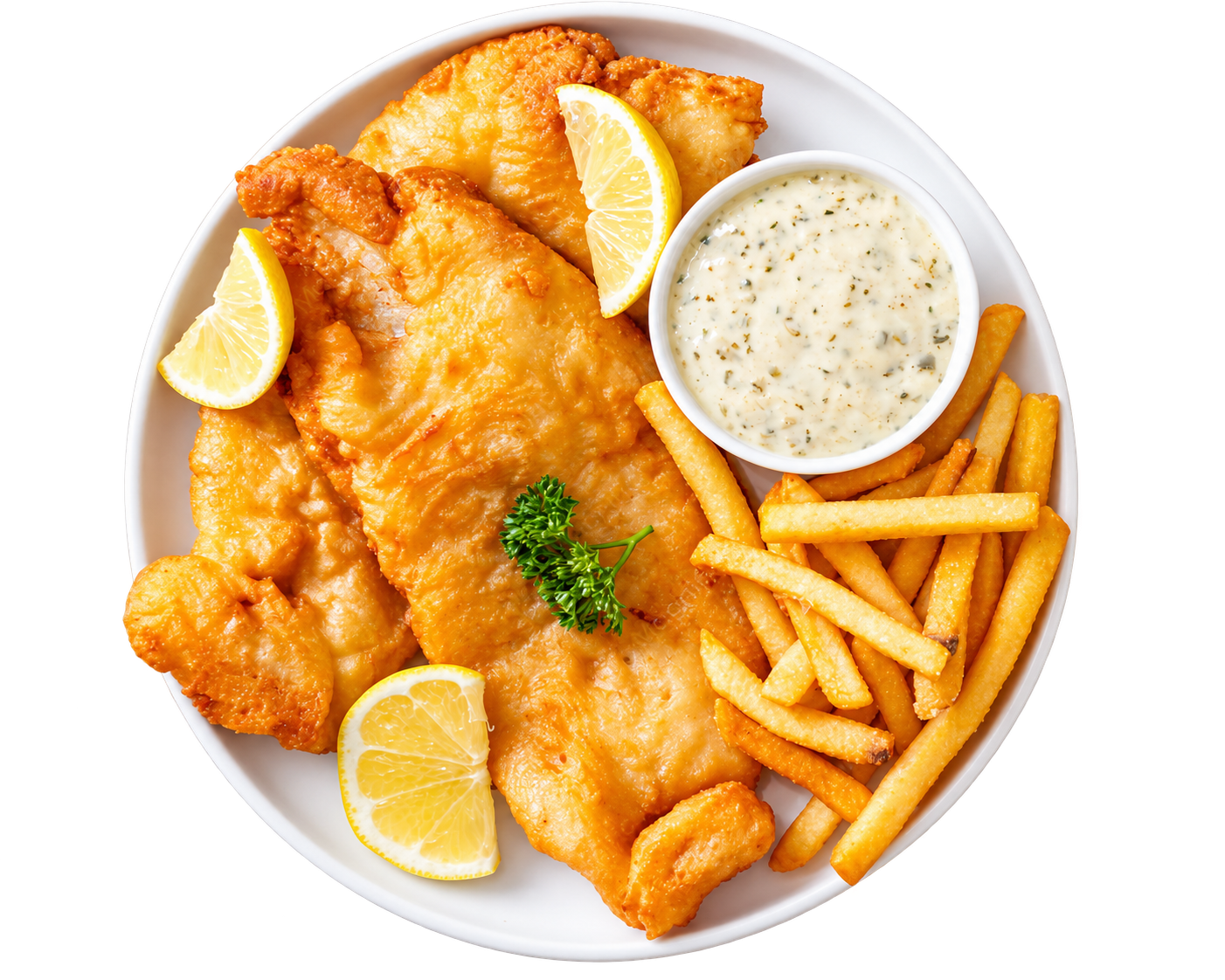 Fish and chips de la Pizzeria Farnham